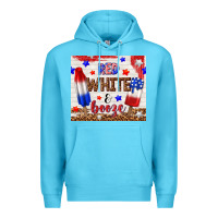Ocean Blue red white and booze Premium Hoodie - TumblerDesignByShophia