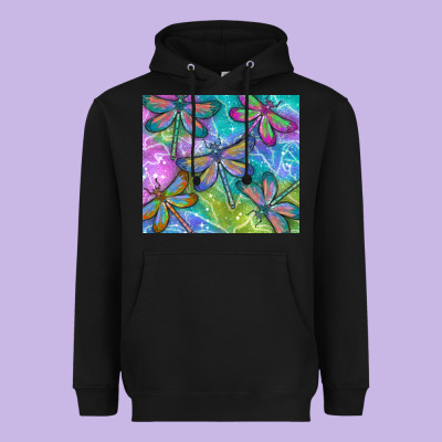 Dragonflies Heavyweight Hoodie Designed By Tumblerdesignbyshophia