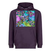 Plum dragonflies Heavyweight Hoodie - TumblerDesignByShophia