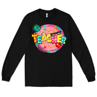 Black teacher Long Sleeve Tee - NancyCooperArtShop