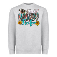 Western Howdy Heifer Heavyweight Sweatshirt | Teevron