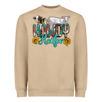 Mushroom western howdy heifer Heavyweight Sweatshirt - NancyCooperArtShop