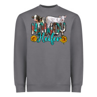 Storm western howdy heifer Heavyweight Sweatshirt - NancyCooperArtShop