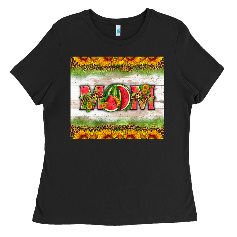Mom Watermelon Ladies Tee by HRA Design Shop | Teevron