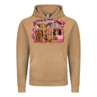 Vintage Camel Valentine's day mama cow and baby cows Vintage Hoodie - RanaPortraitStore