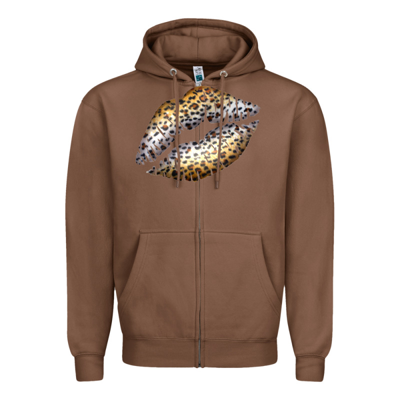Cheetah Lips Zipper Hoodie by Bettercallsaul | Teevron
