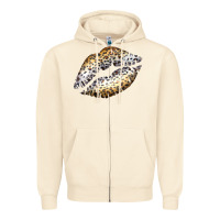 Sandshell Cheetah Lips Zipper Hoodie - Bettercallsaul