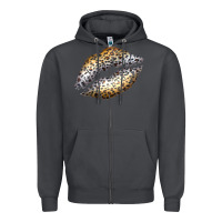 Smoke Cheetah Lips Zipper Hoodie - Bettercallsaul