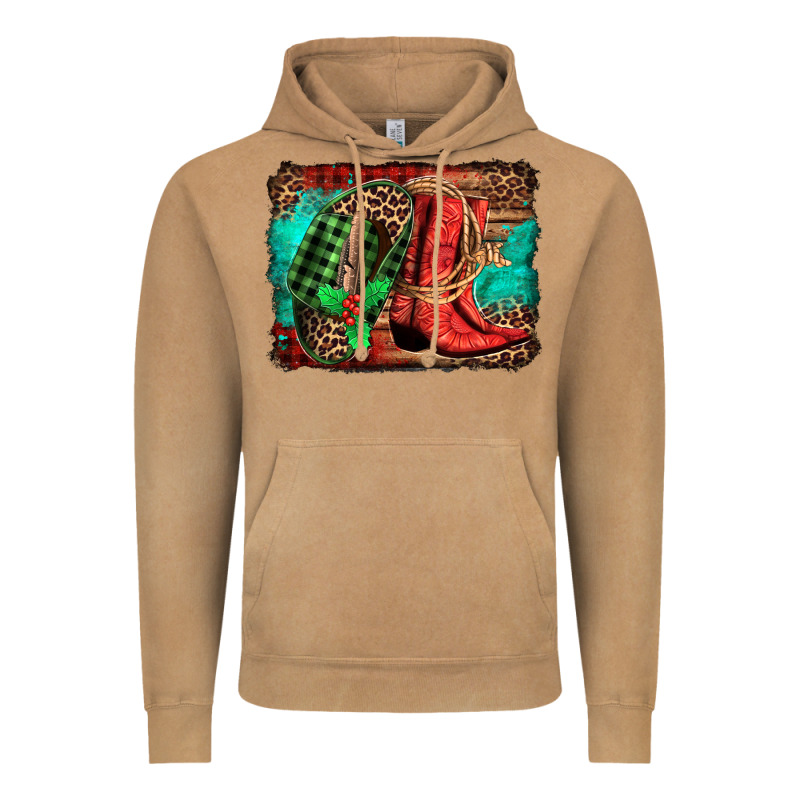Country Boots Christmas Vintage Hoodie by Jasminsmagicworld | Teevron