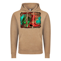 Vintage Coffee country boots Christmas Vintage Hoodie - Jasminsmagicworld
