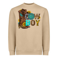 Mushroom western cowboy Heavyweight Sweatshirt - NancyCooperArtShop