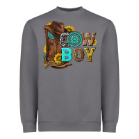 Storm western cowboy Heavyweight Sweatshirt - NancyCooperArtShop