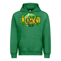 Emerald St. Patrick's Day lucky Urban Hoodie - FaDigitalArtStudio