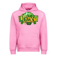 Fuchsia Pink St. Patrick's Day lucky Urban Hoodie - FaDigitalArtStudio
