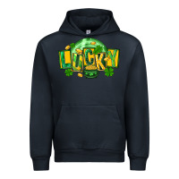 Navy St. Patrick's Day lucky Urban Hoodie - FaDigitalArtStudio