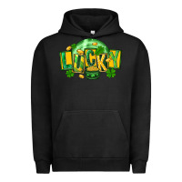 Pigment Black St. Patrick's Day lucky Urban Hoodie - FaDigitalArtStudio
