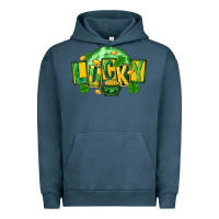 Pigment Midnight Navy St. Patrick's Day lucky Urban Hoodie - FaDigitalArtStudio