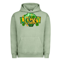 Pigment Oil Green St. Patrick's Day lucky Urban Hoodie - FaDigitalArtStudio