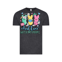 Vintage Black chillin with my peeps Vintage Tee - MaliasSmallBusiness
