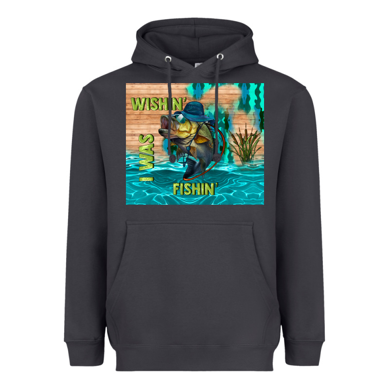 Wıshın I Was Fıshın Heavyweight Hoodie by TumblerDesignByShophia | Teevron