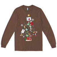 Chestnut nurse christmas tree Long Sleeve Tee - MaliasSmallBusiness