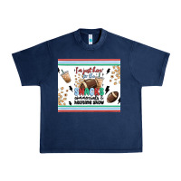 Navy i'm just here for the snacks Urban Heavy Tee - MaliasSmallBusiness