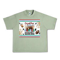 Oil Green i'm just here for the snacks Urban Heavy Tee - MaliasSmallBusiness