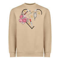 Phlebotomy Add Your Name Heavyweight Sweatshirt | Teevron
