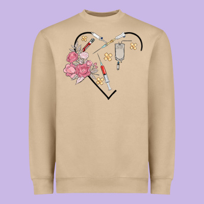 Phlebotomy Add Your Name Heavyweight Sweatshirt Designed By Maliassmallbusiness