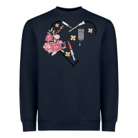 Navy phlebotomy add your name Heavyweight Sweatshirt - MaliasSmallBusiness