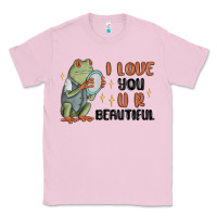 Bubblegum Pink i love you u r beautiful frog Classic Tee - MaliasSmallBusiness