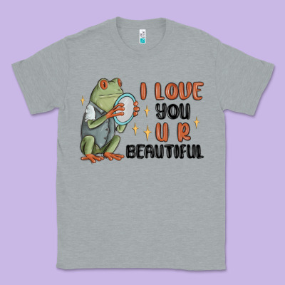 I Love You U R Beautiful Frog Classic Tee Designed By Maliassmallbusiness