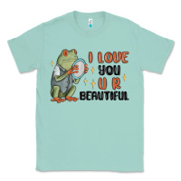 Seafoam i love you u r beautiful frog Classic Tee - MaliasSmallBusiness