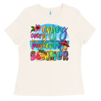 Bone enjoy every moment of summer Ladies Tee - HRA Design Shop