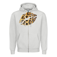 Leopard Lips Zipper Hoodie | Teevron