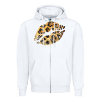 White Leopard Lips Zipper Hoodie - Bettercallsaul