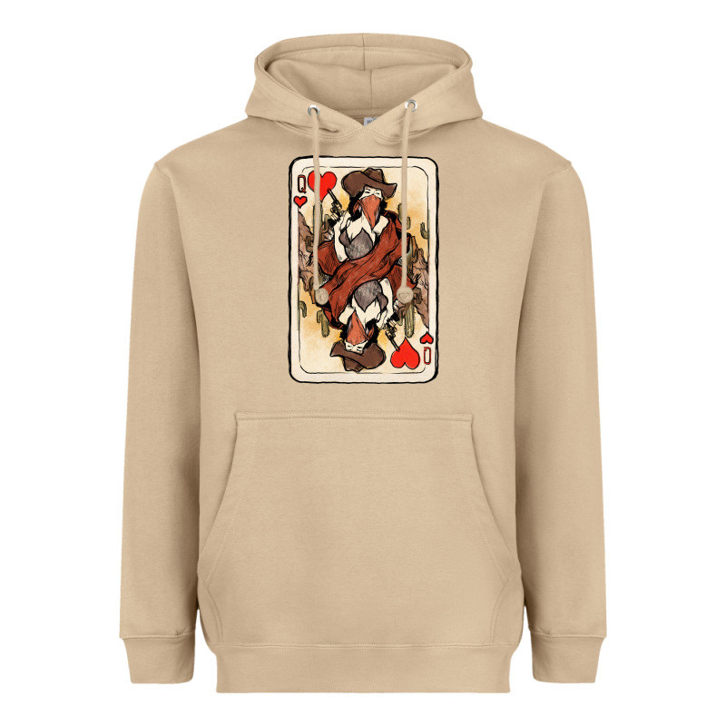 Queen Of Hearts Cowgirl Heavyweight Hoodie by HowdyJamesFarm | Teevron