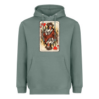 Sage Queen Of Hearts Cowgirl Heavyweight Hoodie - HowdyJamesFarm