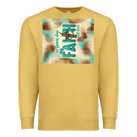 Antique Gold faith with cross Premium Sweatshirt - TumblerDesignByShophia