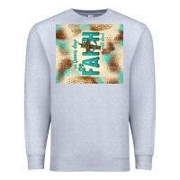 Heather Grey faith with cross Premium Sweatshirt - TumblerDesignByShophia