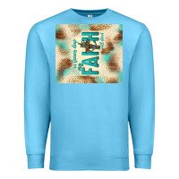 Ocean Blue faith with cross Premium Sweatshirt - TumblerDesignByShophia