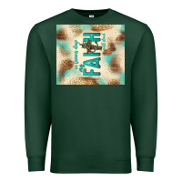 Sports Green faith with cross Premium Sweatshirt - TumblerDesignByShophia