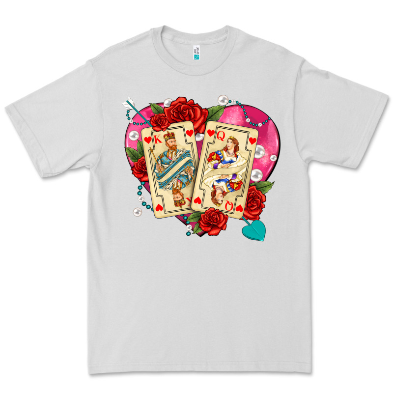 Playing Cards Roses And Pearls Premium Tee by AdoDesignShop | Teevron