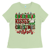 Matcha gingerbread kisses and christmas wishes Ladies Tee - FaDigitalArtStudio