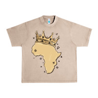 French Oak africa with crown Urban Heavy Tee - MaliasSmallBusiness