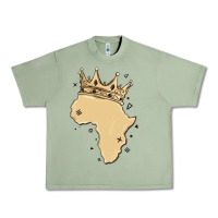 Oil Green africa with crown Urban Heavy Tee - MaliasSmallBusiness