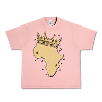 Salmon africa with crown Urban Heavy Tee - MaliasSmallBusiness