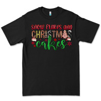 Black Snowflakes and Christmas cakes Premium Tee - JahusDesignShop
