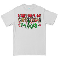 Dove Grey Snowflakes and Christmas cakes Premium Tee - JahusDesignShop