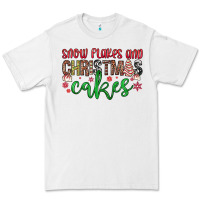 White Snowflakes and Christmas cakes Premium Tee - JahusDesignShop